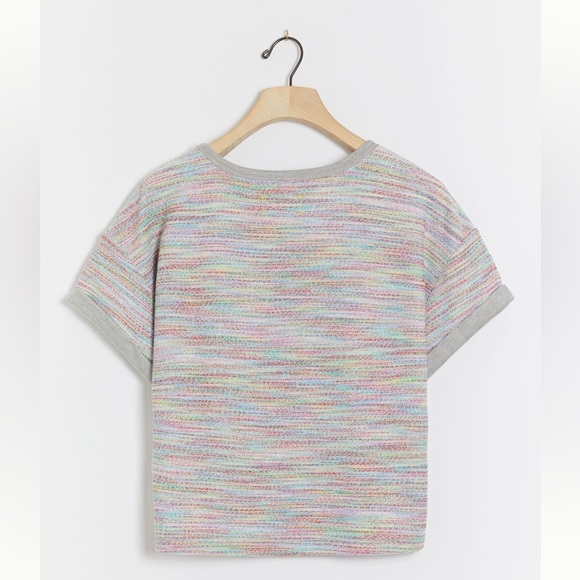 ANTHROPOLOGIE x SATURDAY SUNDAY | Multicolor Marled Top - Picture 2 of 7